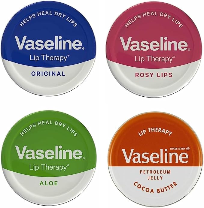 Vaseline Petroleum Jelly - 20g Tin (Choose from Original, Rosy Lips, Aloe and Cocoa Butter)